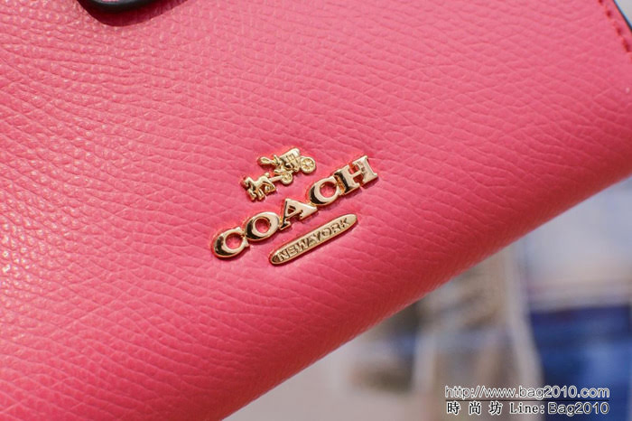 COACH蔻馳 原單 全皮錢包 中款款錢包 53463  Chz1594